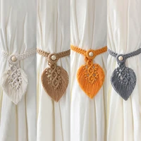 macrame curtain ties for drapes curtain tiebacks work from home accessories leaf curtain tassels tie back decoration room decor