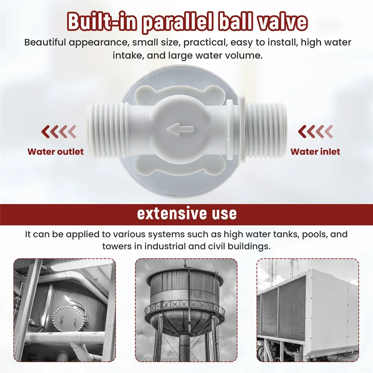 1/2 дюймовый плавающий шаровой клапан Автоматический Поплавковый регулирующий