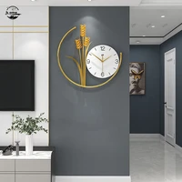 wall clock gold luxury metal fashion clock wall living room modern minimalist personalized decoration battery orologio da parete