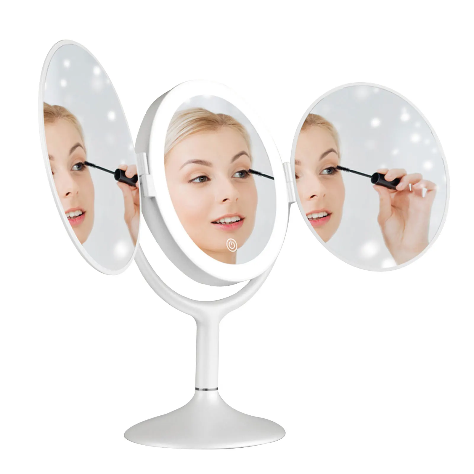 

Portable LED Light Makeup Mirror Vanity Lights Compact Make Up Travel Mirrors Vanity Cosmetic Led Mirror Lamp