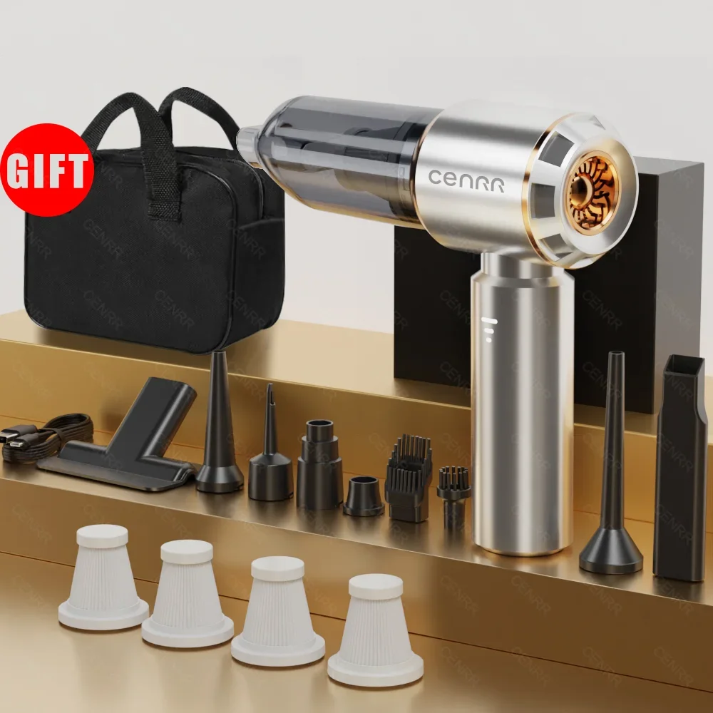 

CENRR 360000 PA Мощный пылесос Мини беспроводной портативный автомобильный пылесос для бытовой техники Ручной воздуходувка Автомобильный очиститель