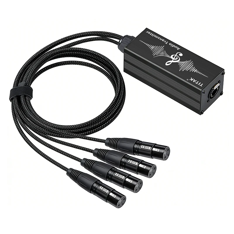 4-канальный аудиокабель 6,35 мм TRS RJ45 Cat5Cat6 экранированный для гитары, бас-гитары, клавиатуры, микшера, усилителя, живых выступлений, сцены, студии (art.: 3920da46840e2) - 3920da46840e2