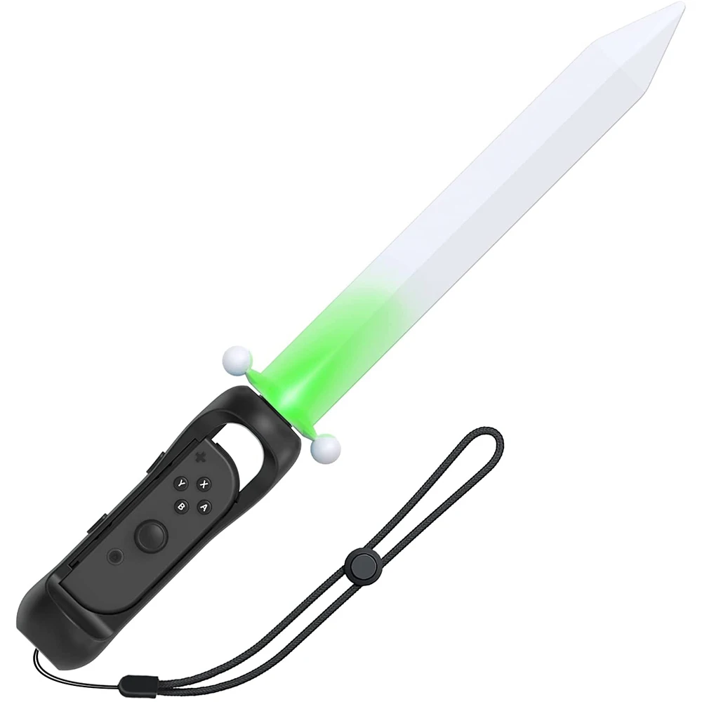 

Рукоятка со светодиодным мечом, совместимая с переключателем/переключателем Nintendo, контроллер со светодиодной подсветкой Joy-Con для Skyward Sword HD ...