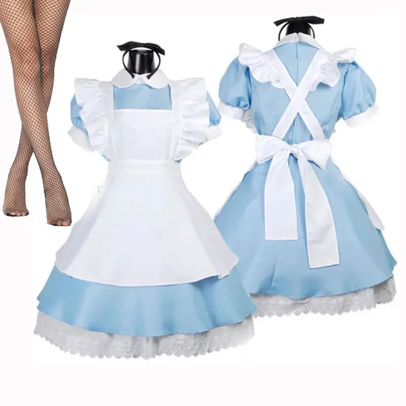 Новинка 2025 платье Алисы для взрослых и женщин в стране чудес карнавальный костюм