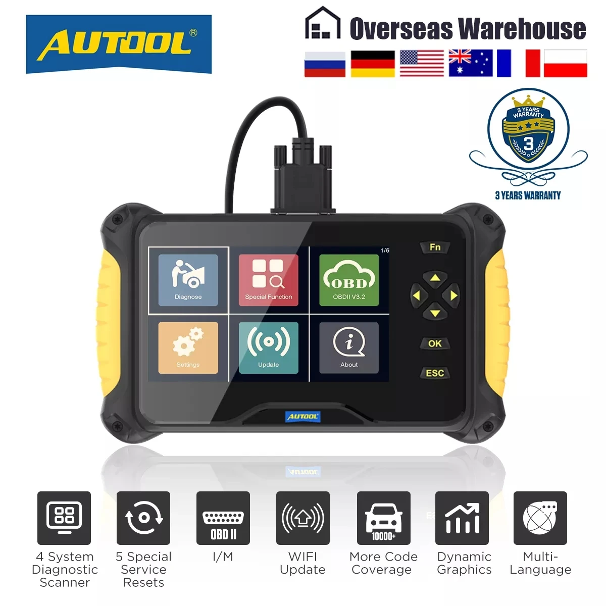 	AUTOOL CS605 ALL System Car OB	