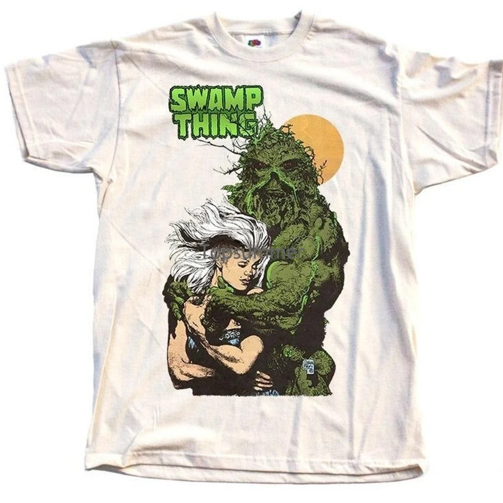 

Swamp Thing V11 Horror Movie Poster Vintage T Shirt Natural All Sizes S-5Xl Cotton