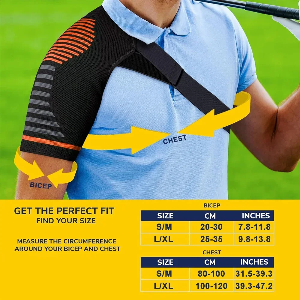 1 шт. компрессионная Наплечная повязка с технологией сжатия PowerKnit | Стандартная