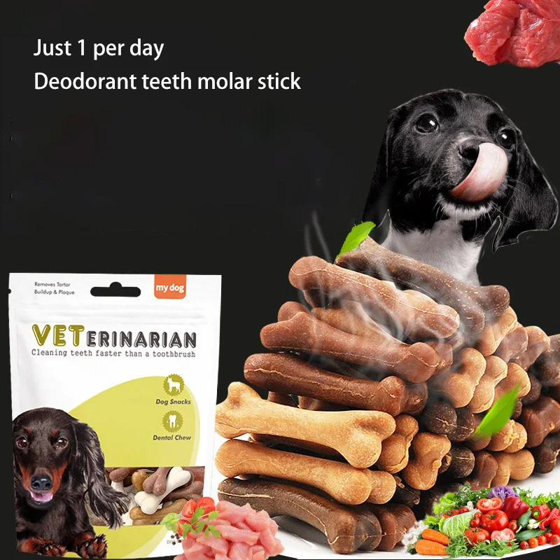 

10~50Pcs Dog Bone Molar Stick Snack Food Treats Chews Oral Hygiene Fresh Breath Training Reward Chewing Stick Doggy Bite Toys