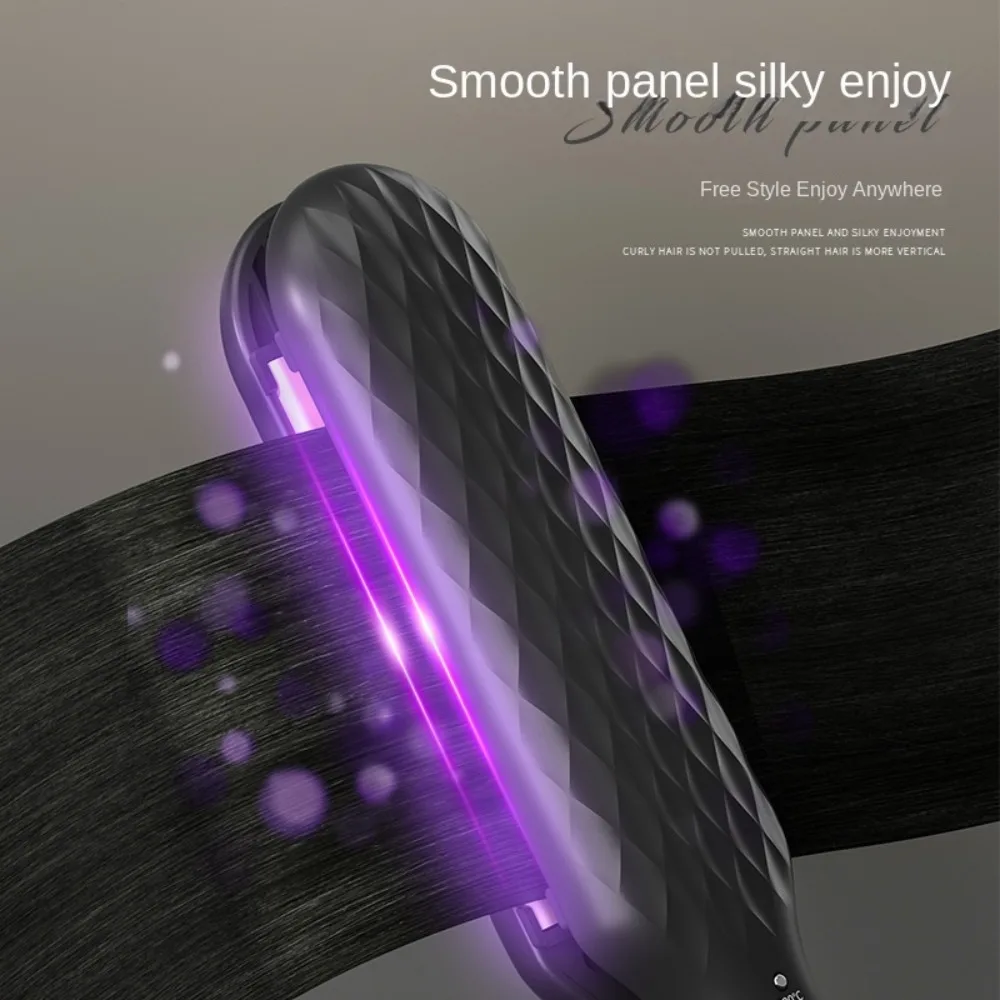 Однотонный выпрямитель для волос быстрый нагрев 10 секунд электрическая прямая
