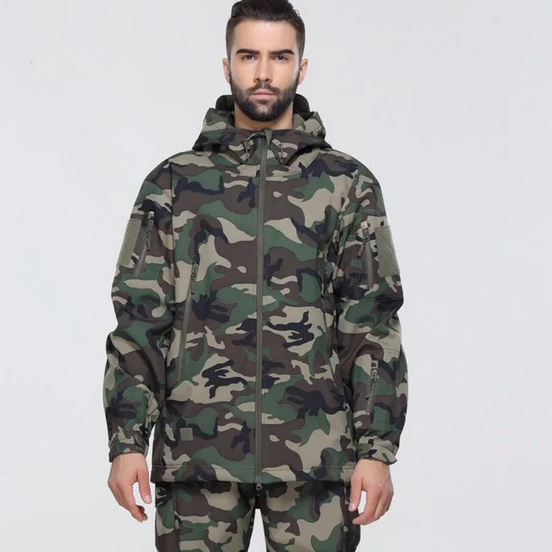 

New Army Camouflage Coat Military Jacket Waterproof Windbreaker Raincoat Hunt tactical Clothes Men Outerwear Jackets And Coats