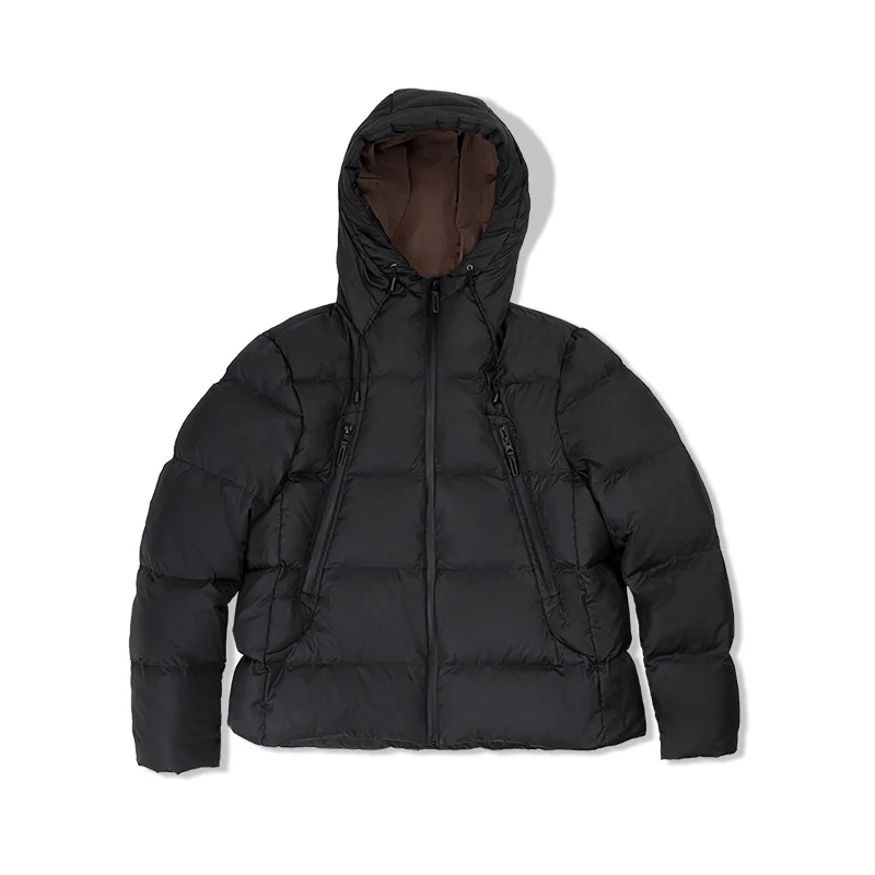 Maden Light 80% Duck Down Jacket Men’s Hooded Winter Coat Short Warm Windproof Outdoor Wear Casual Puffer Jacket Winter New
