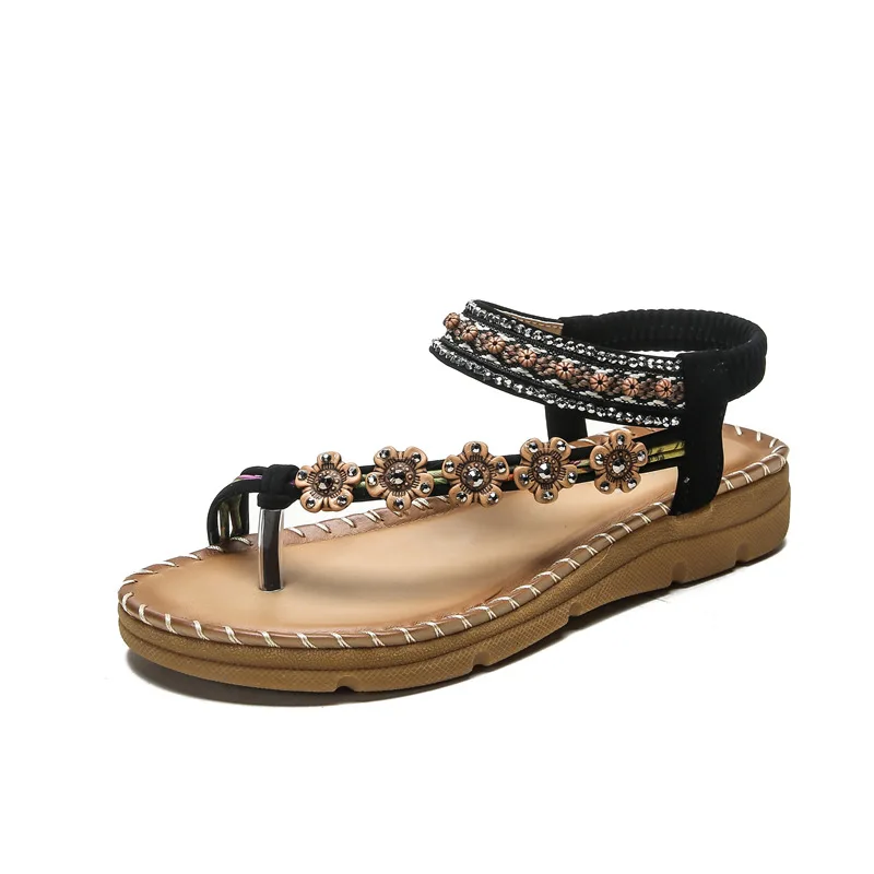 2022 Spring New Bohemian Ethnic Style Thick-soled Sandals Comfortable and Explosive Sandals Women