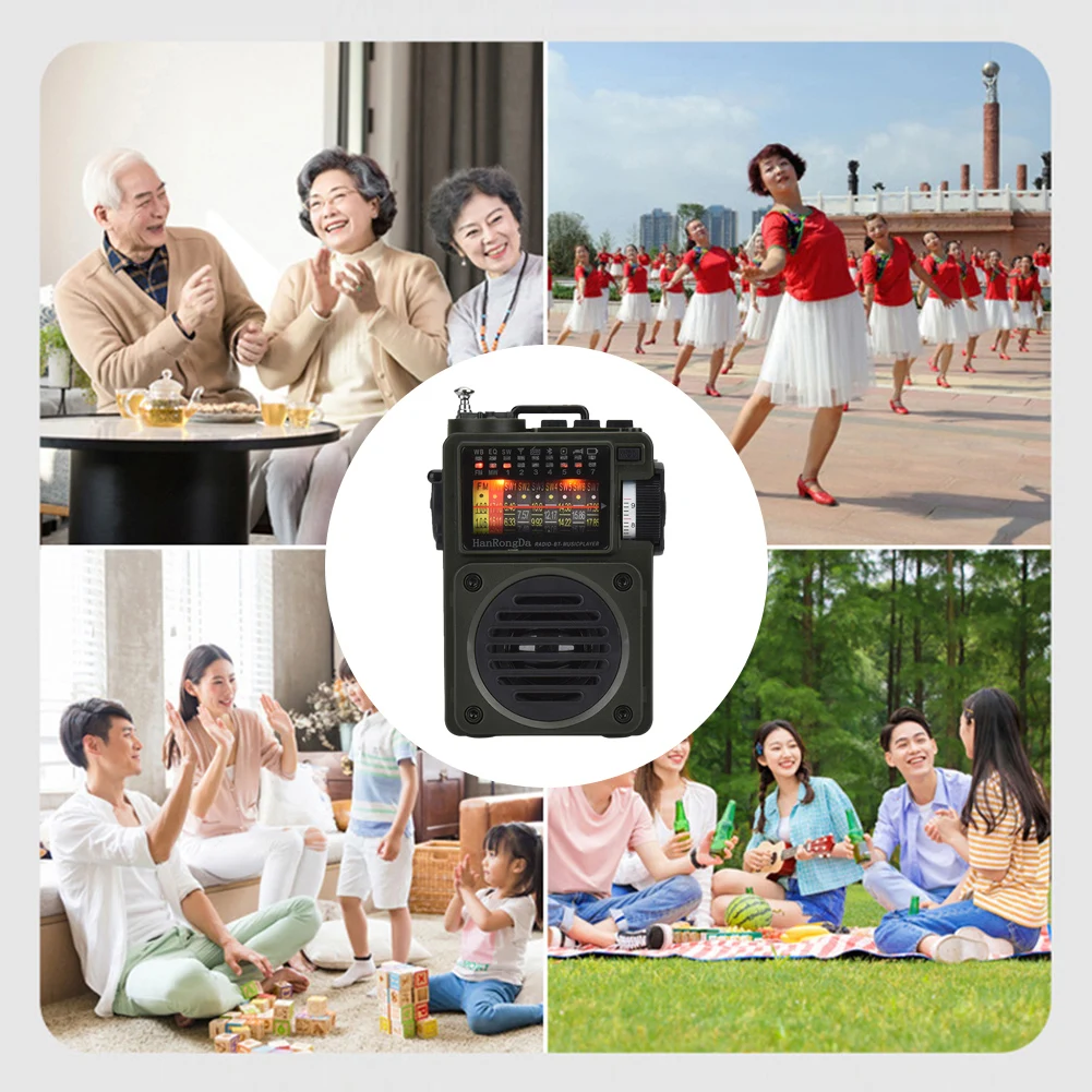 

Полнодиапазонный вещательный приемник Bluetooth-Совместимость с tf-картой воспроизведение наружного радио