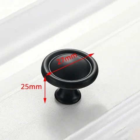 Aluminum Alloy Black Cabinet Handles American Style Solid Kitchen Cupboard Pulls Drawer Knobs Furniture Handle Hardware