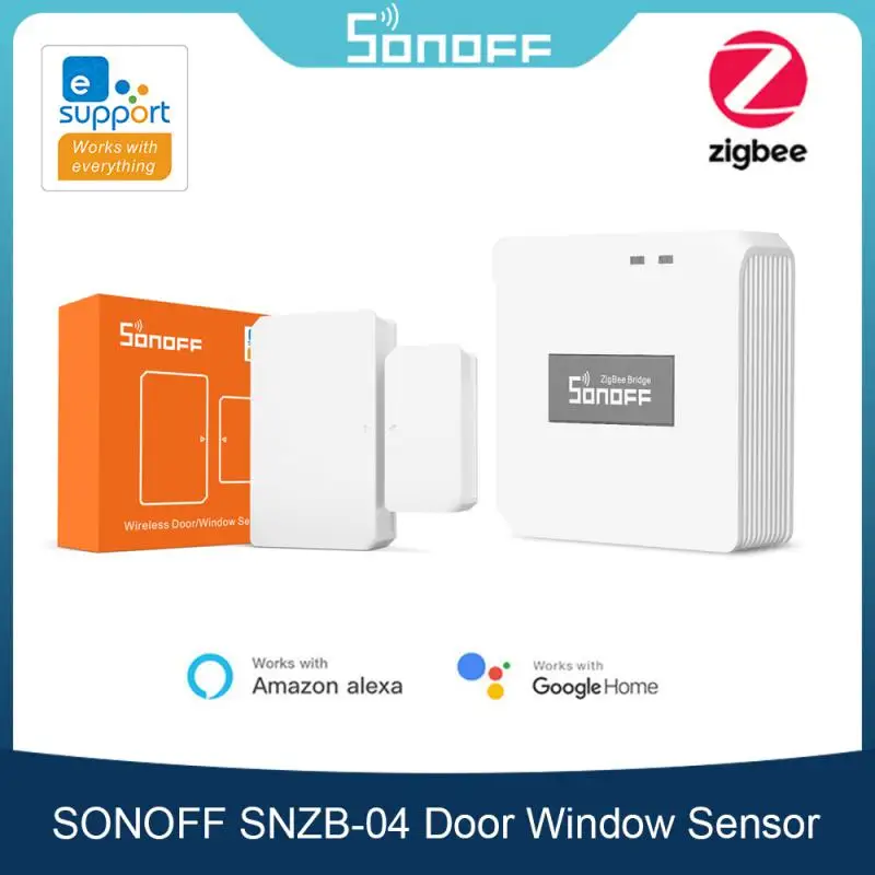 SONOFF SNZB-04 Door Window Sensor EWelink Smart Security 2 In 1 Sensor Work With ZigBee Bridge Support For Alexa Google Home