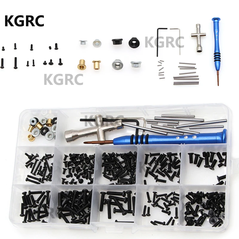 

WLtoys 144001 M2 M2.5 M3 Screw Fastener Kit Cross Sleeve Allen Wrench Swing Arm Pin Screws For 1/14 RC Car Spare Parts