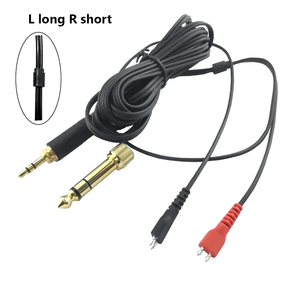 

Replacement Audio Cable for Sennheiser HD25 HD560 HD540 HD480 HD430 414 HD250 Headphones Audio Cable ,L Long R Short