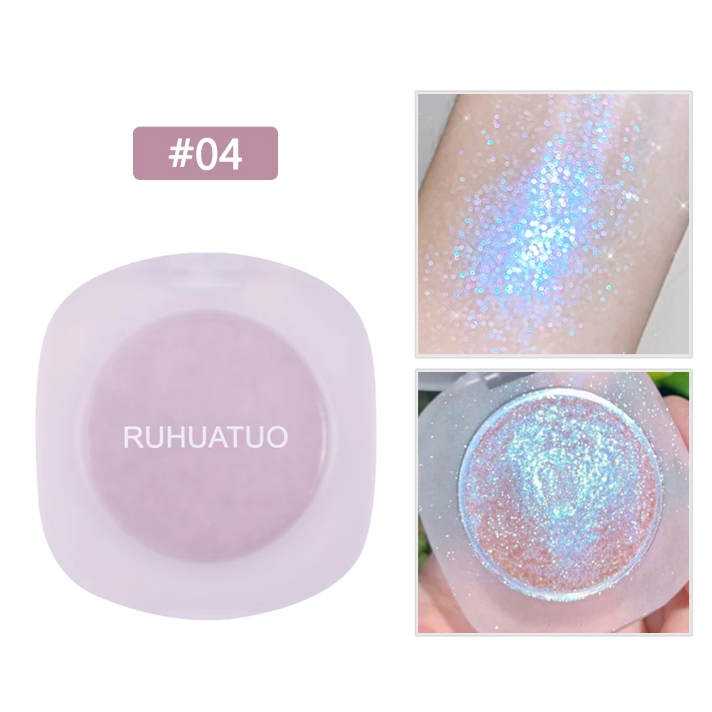 4 цвета хайлайтер пудра блестящая палитра макияж блеск для контурного макияжа