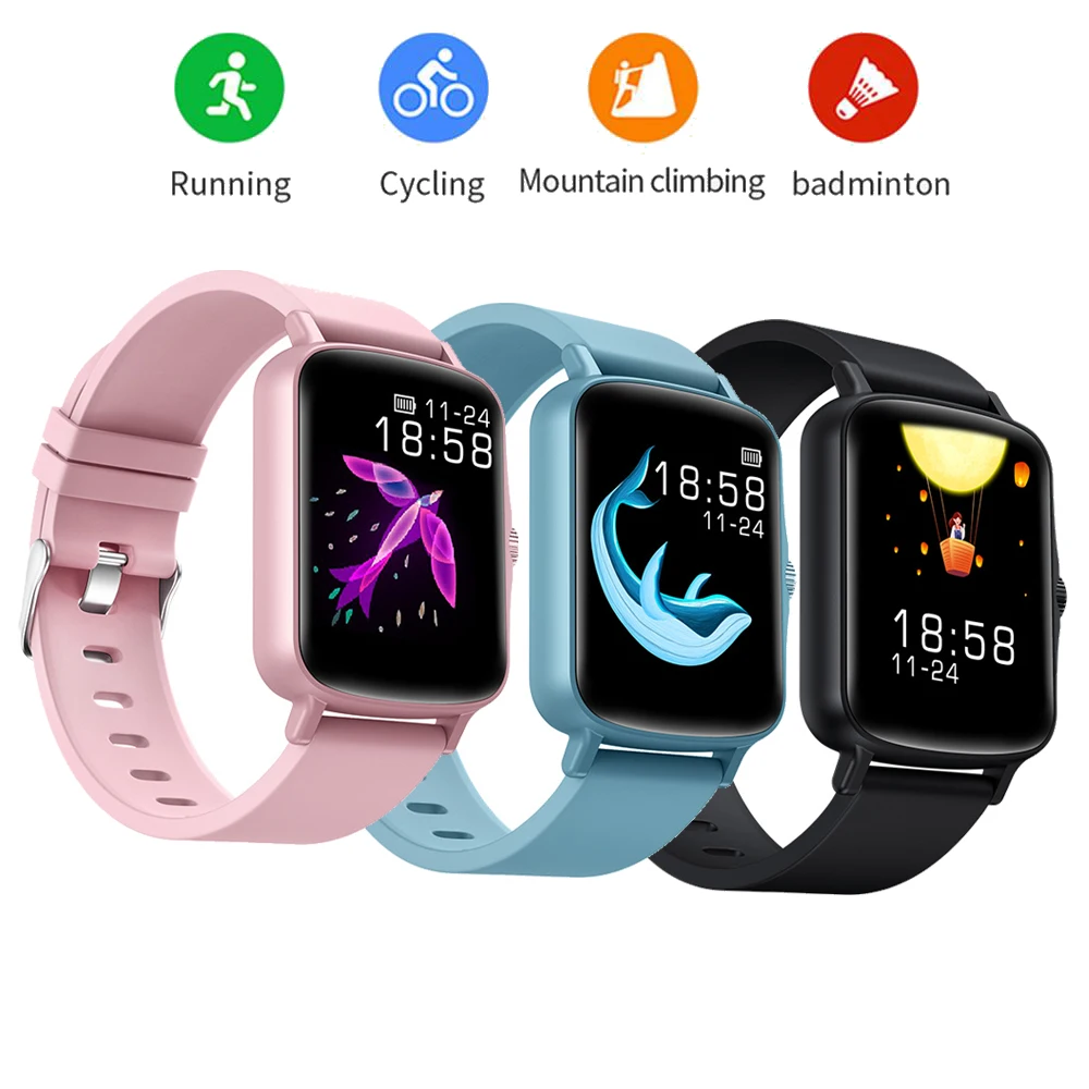 

Smart Watch Men Women Sport Fitness Tracker Digital Wristwatches IP67 Waterproof Bluetooth Compatible Bracelet For Android IOS