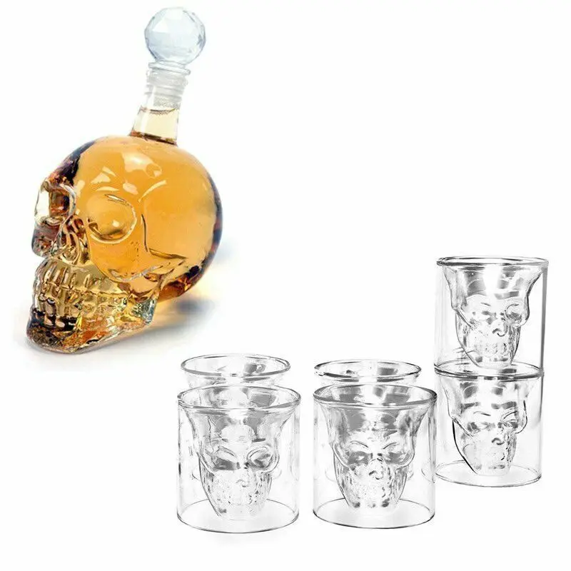 

Crystal Head Vodka Bottle Skull Head Bottle Creative Gothic Wine Bottle