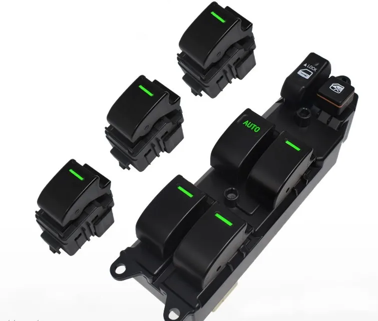 

New LED green light Power Window Master Control Switch For Toyota Corolla 2004-2013 For Toyota Vios 2002-2007 for rav4 18 Pins