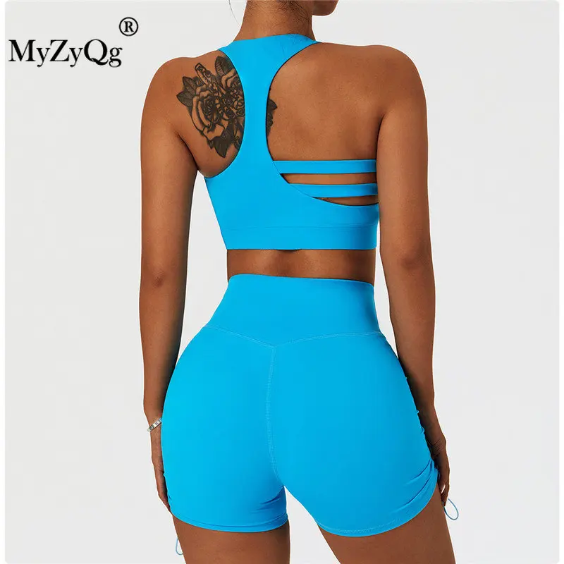 

MyZyQg Women Shockproof Yoga Bras Quick Dry Sports Fitness Sling Cross Beauty Back Gym Running Vest Tank Cropped Tops