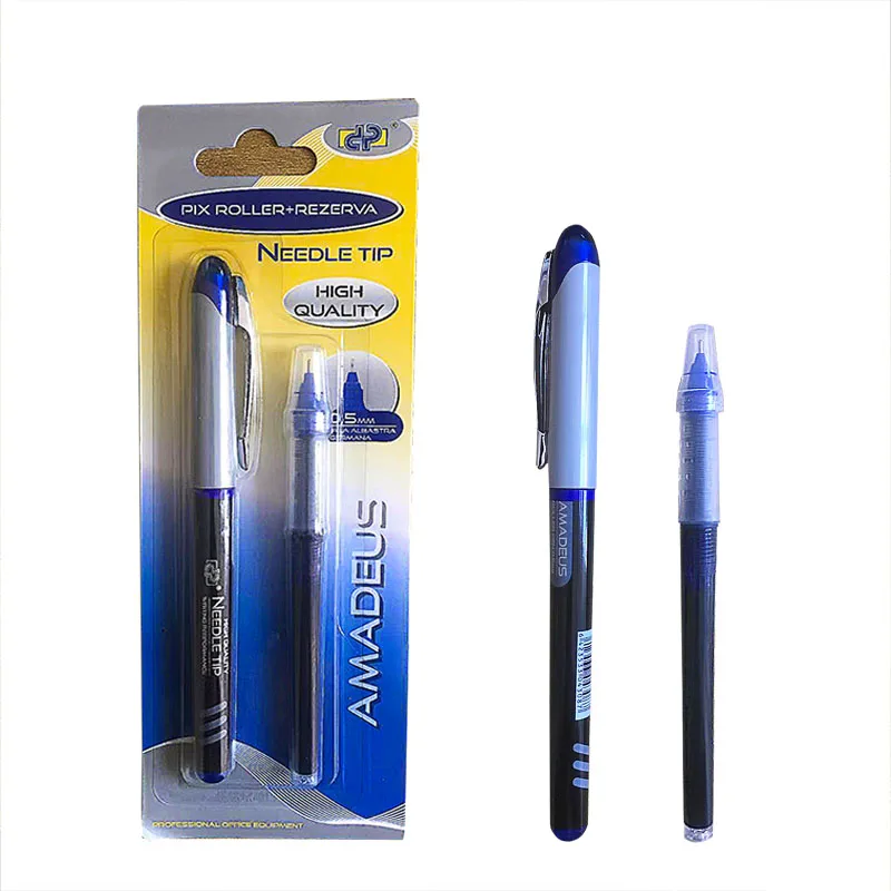 

0.5mm Quick Dry Gel Pen Set School Supplies Stationery Blue Ink Refill Student Learning Exam for Office Accessories Writing Pen