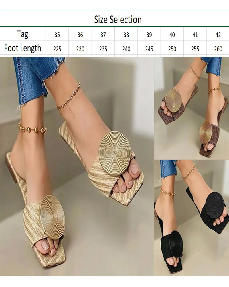 Women's Shoes PVC Casual Comfort Shoes With Round Buckle And Flat Soles