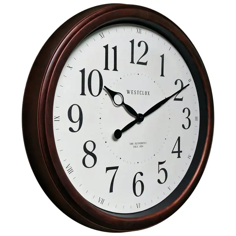 

Analog Quartz Accurate Brown Woodgrain Finish Wall Clock