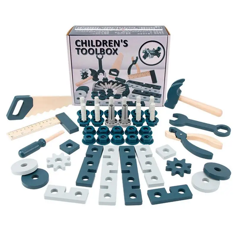 

Kids Tool Set Kit Kids Tool Set For DIY Building And Woodworking Nuts And Bolts Hand Tools Set And More Preschooler Construction