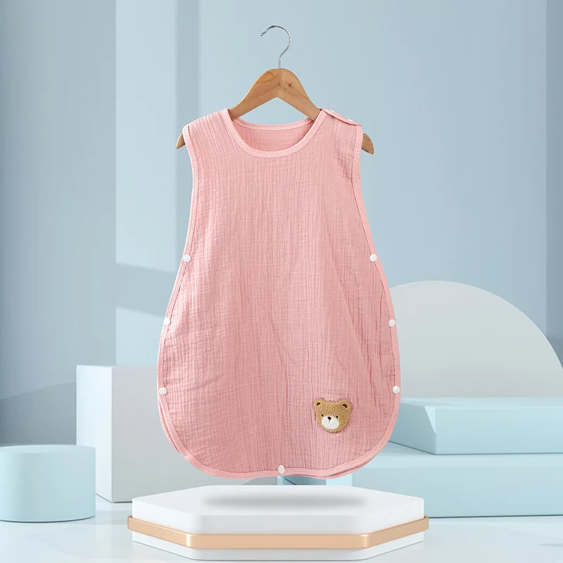 

Детский летний марлевый жилет, спальный мешок, Детская тонкая спальный мешок с защитой от ударов ног, спальный мешок для новорожденных, спальный мешок, постельное белье