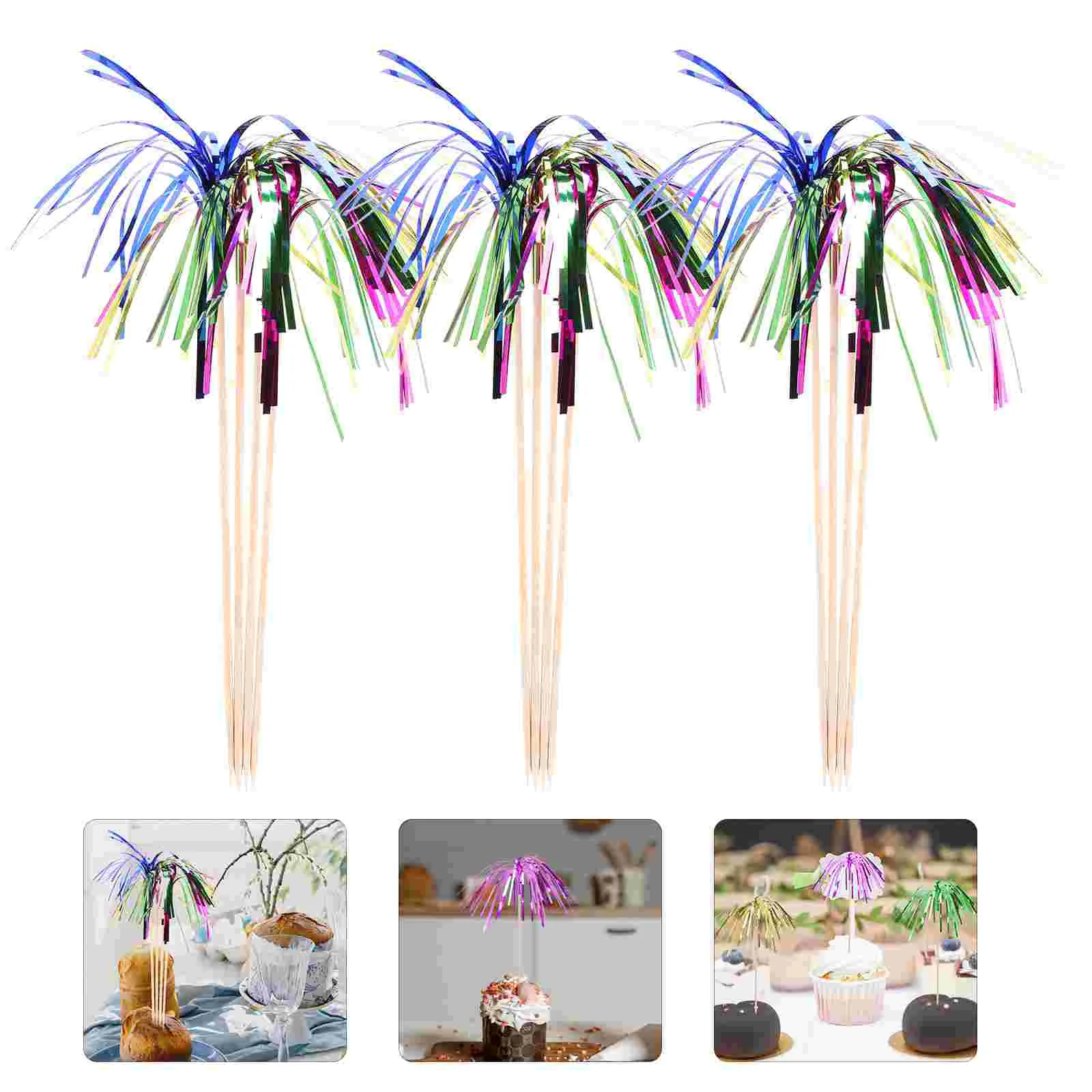 

Cocktail Dessert Topper Firework Cocktail Dessert Picks Cocktail Firework Topper Cocktail Topper Picks Decorative Cupcake Topper