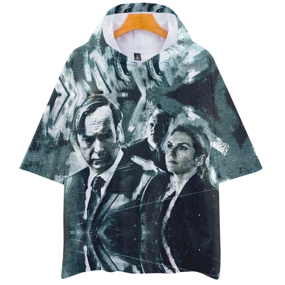

Футболка с капюшоном Better Call Saul, Женская/мужская летняя футболка с коротким рукавом, уличная модная одежда с 3D принтом