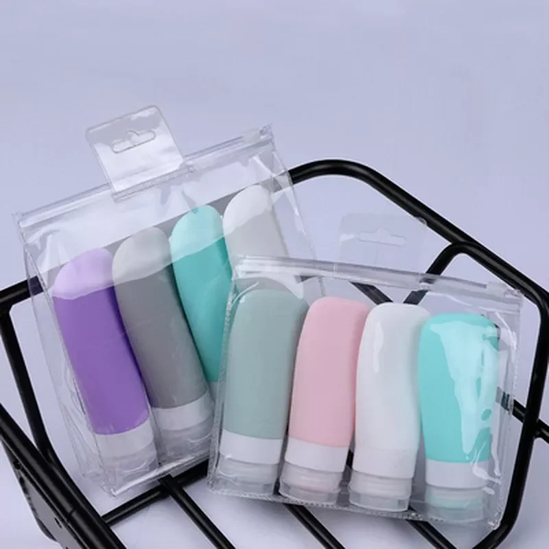 

2021 Silicone Travel Bottles 38/60ml Empty Squeeze Travel Containers Leakproof Refillable for Shampoo Conditioner Lotion