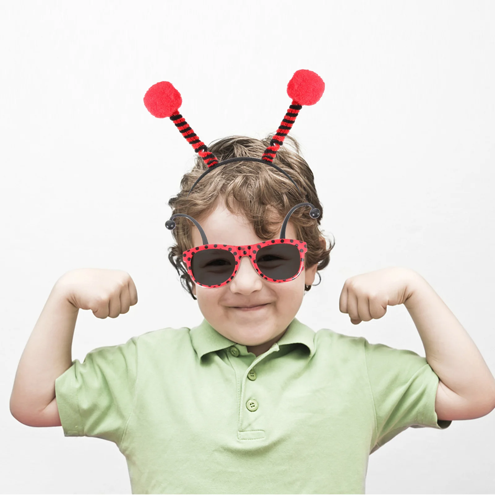 

Детская пластиковая повязка на голову с Божьими коровками