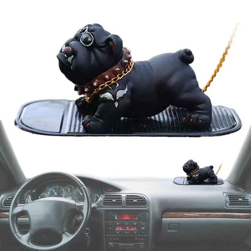 

Bulldog Dashboard Decoration Car Interior Dashboard Ornament Bully Figurines Dash Decor Non Fading Anti Slip Dog Dashboard Craft