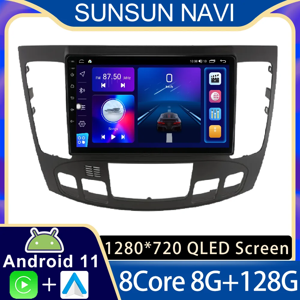 

Android 11 для Hyundai Sonata NF 2008-2010, автомобильное радио, стерео, мультимедийный видеоплеер, навигация GPS, беспроводной Carplay RDS