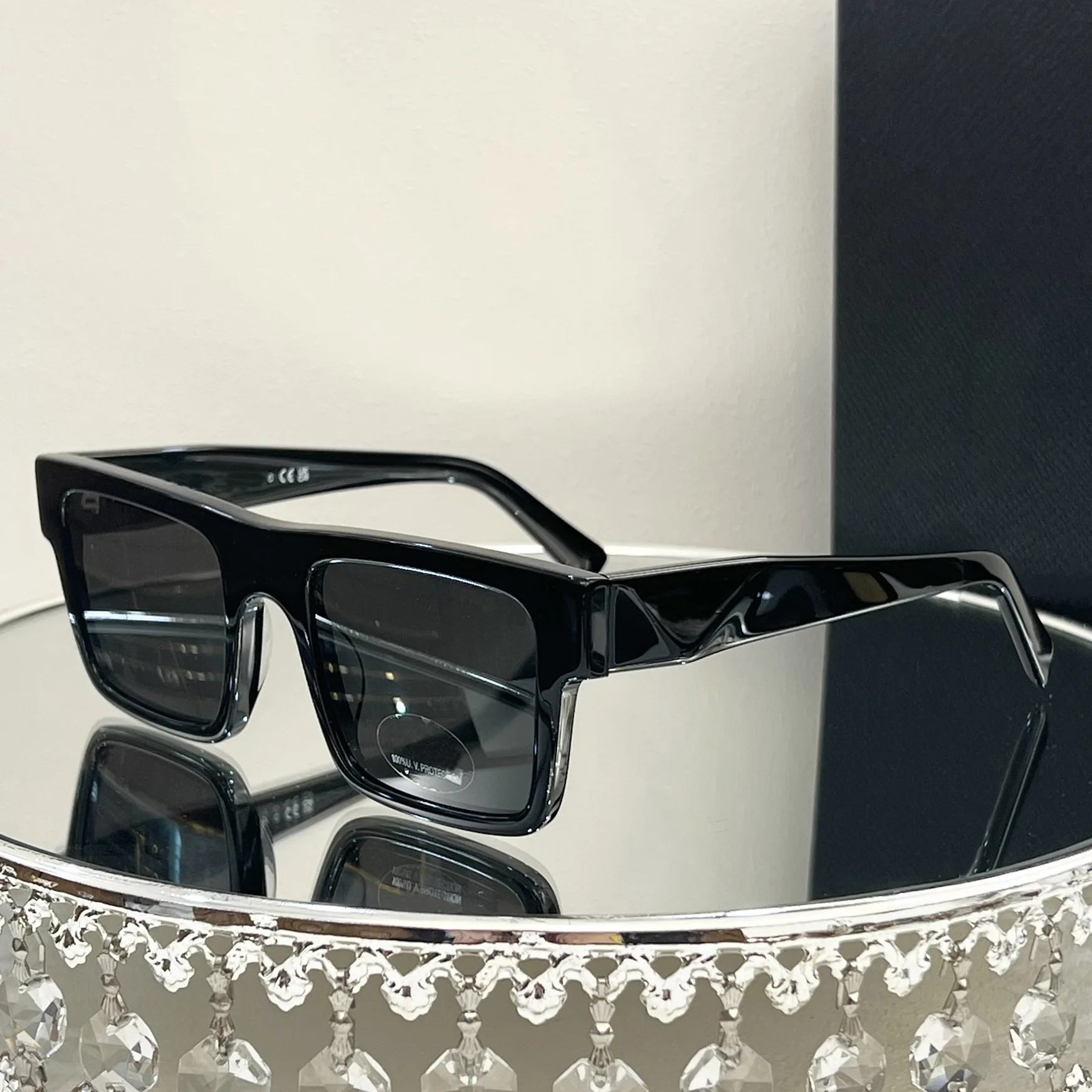 PRD SPR19W стильные квадратные крутые черные солнцезащитные очки для мужчин с