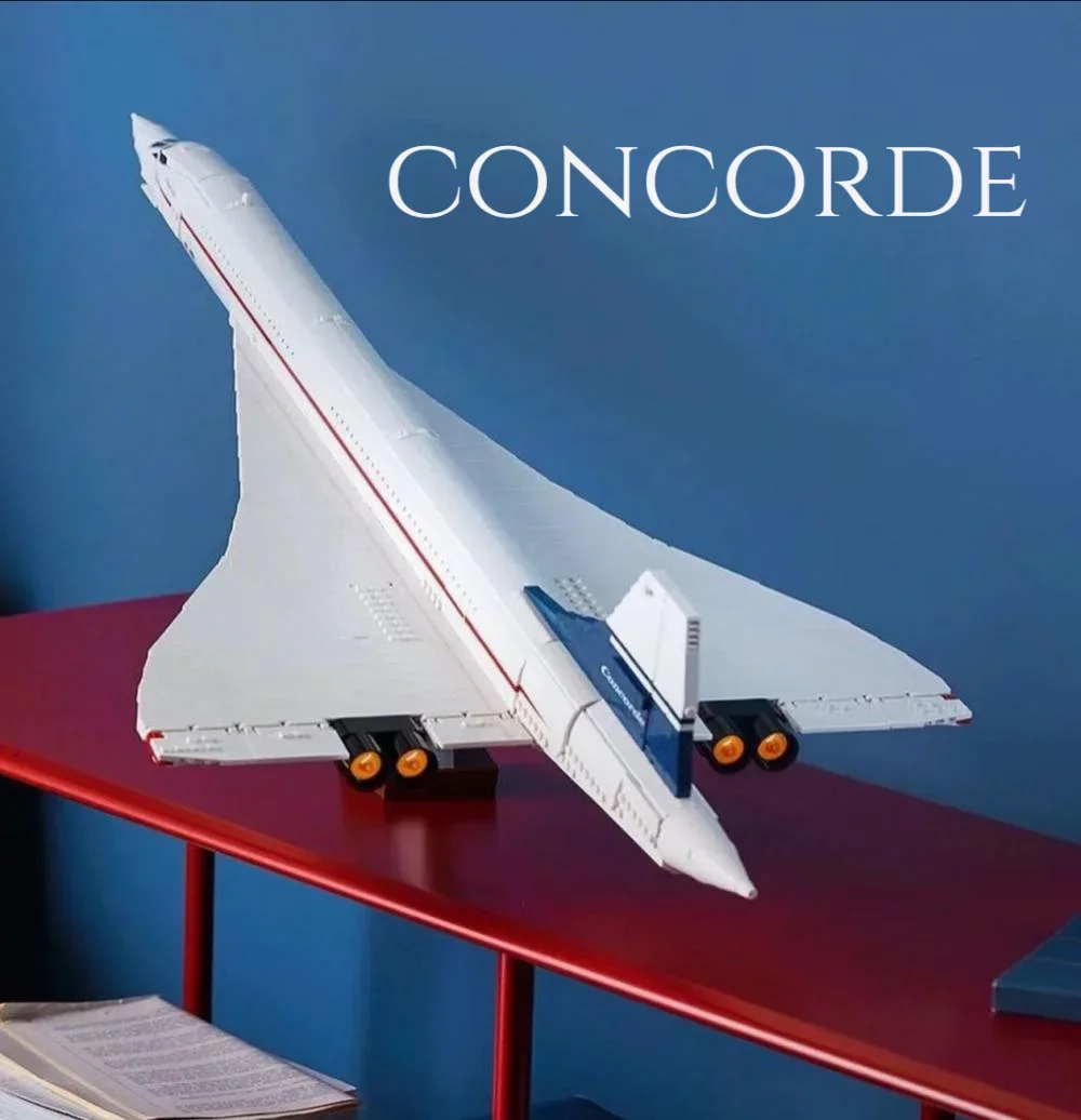 Новинка 2023 года 10318 строительный комплект Airbus Concorde первая сверхзвуковая модель