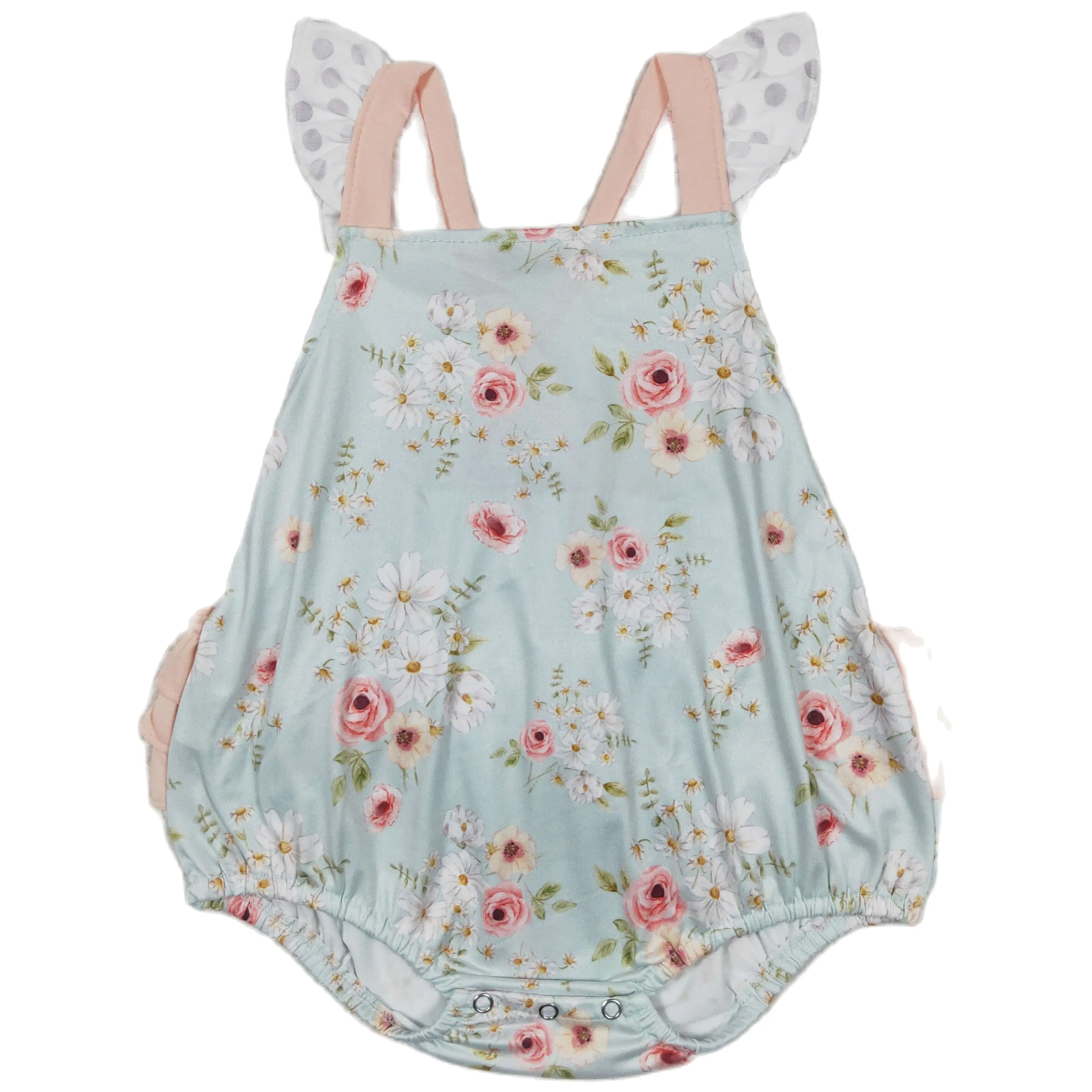 

Newborn Baby Girls Bubble Romper Clothes Sweet Floral Onesie Summer Infant Bodysuit 0-24M Age Boutique Playsuits