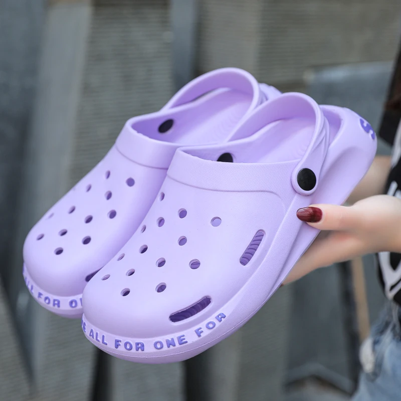 

Сандалии мужские и женские из ЭВА, Модные дышащие шлепанцы с перфорацией, Нескользящие, для пляжа, летняя Уличная обувь, 2023