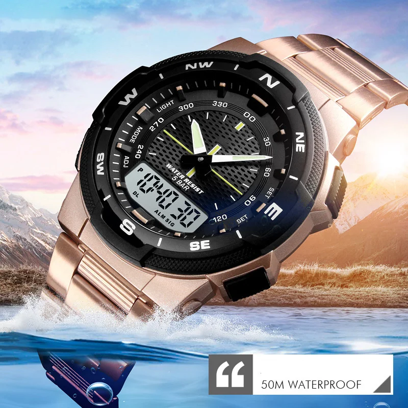 

Newly Electronic Digital Watch Multifunctional Fashion Watch Casual Wrist Watch For Men Boys