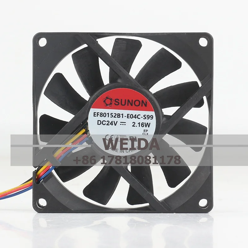 SUNON EF80152B1-E04C-S99 DC24V 2 16 Вт 8015 8 см 4-проводной 80x80x15 мм вентилятор охлаждения корпуса
