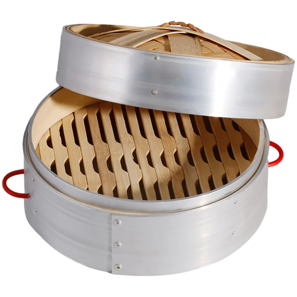 

Dumpling Steamer Bamboo Basket Chinese Style Baskets Cooking Vegetables Steamers