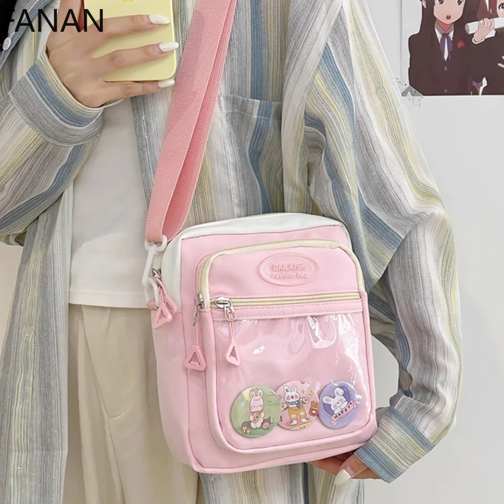 Новинка 2025 года, Kawaii Itabag для больших сумок, сумки для девочек-подростков, прозрачная сумка через плечо JK, сумка через плечо, кошелек Bolso (art.: 3920d0152cb3f) - 3920d0152cb3f