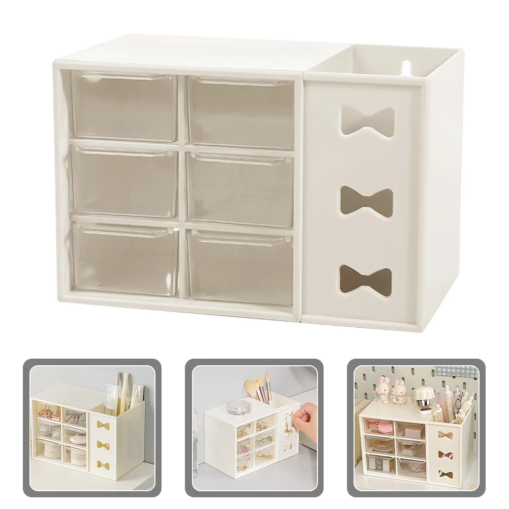 

Desktop Storage Drawers Makeup Organizer Stationery Bathroom Type Case Office Holder Table