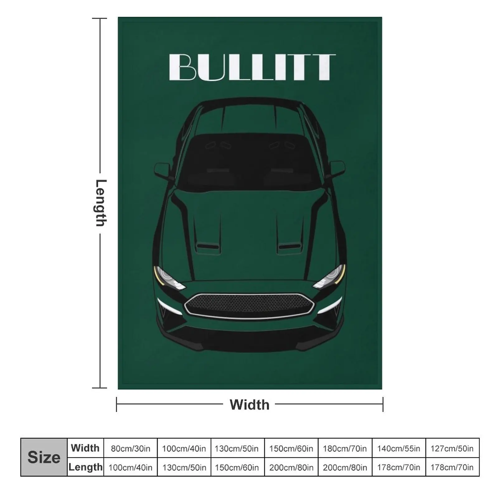 Mustang Bullitt 2018 2019 2020 — разноцветное одеяло мягкие клетчатые одеяла в стиле ретро