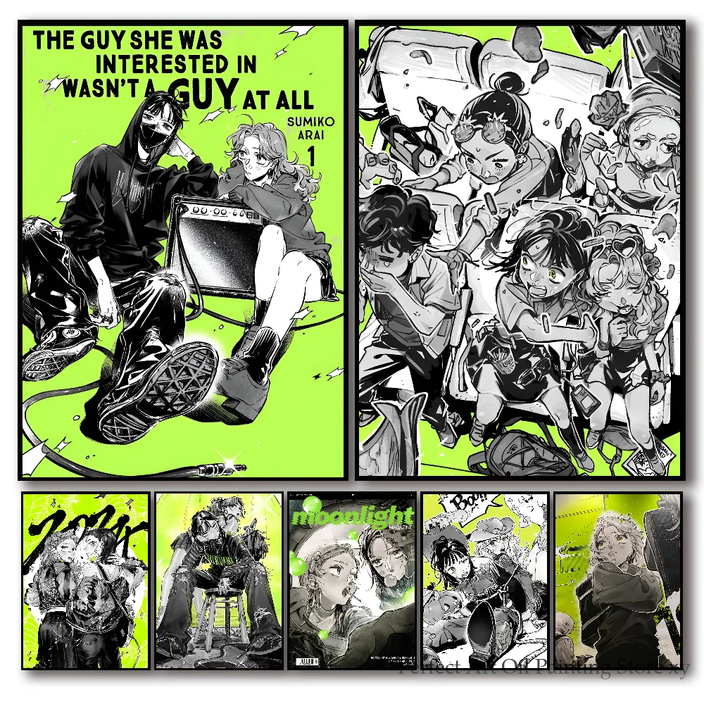 Kininatteru Hito Ga Otoko Janakatta постер для дома спальни входа кафе художественное украшение