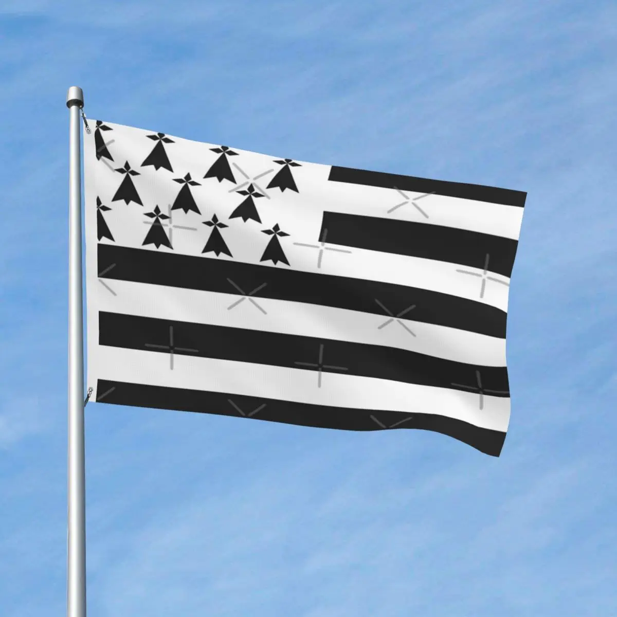 

Флаг Бретани флаг декор с флагами винтажный легко повесить яркие цвета драпировка яркий