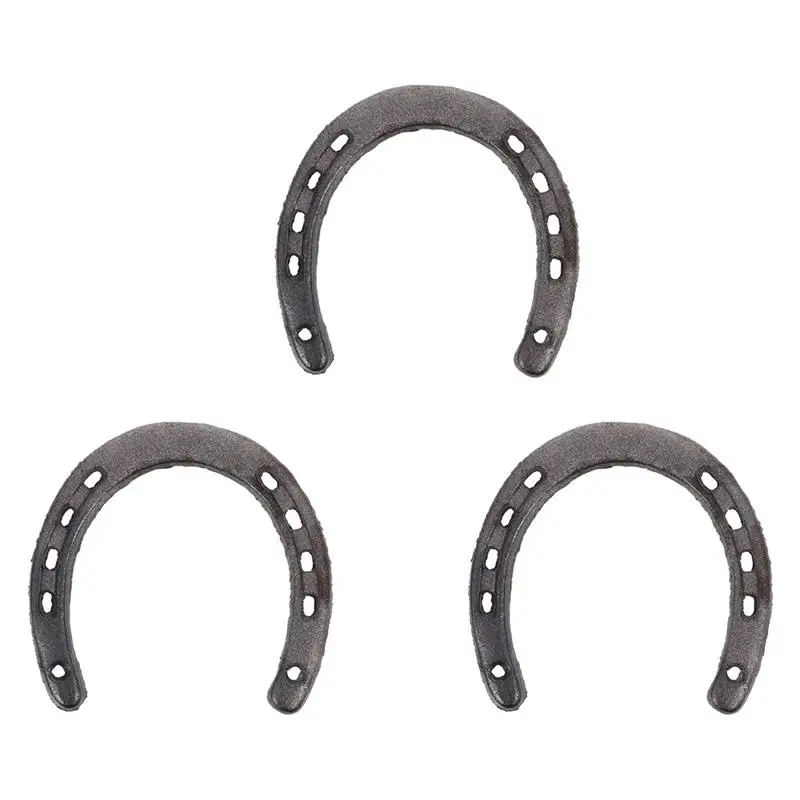 

3pcs Metal Wall Art Metal Horseshoe Wall Decor Metal Wall Sculpture Horseshoes for Crafts Farmhouse Wall Decor Horseshoe